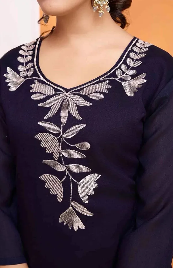 Women's_Embroidered_Cotton_Suit_Set_Black_With_Lavender_Floral_Embroidery