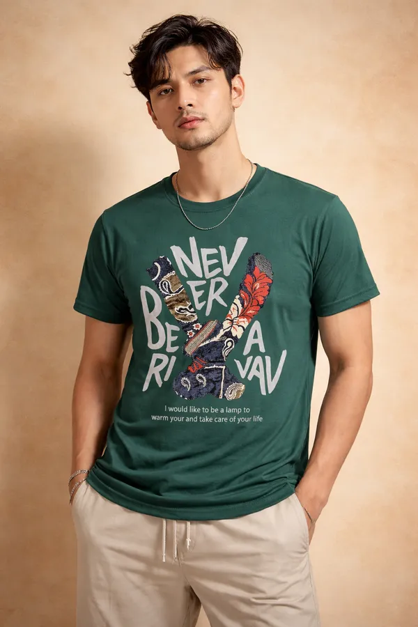 Green_Never_Be_My_Rival_Slogan_Print_T_Shirt_For_Men
