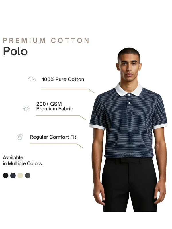 Indigo_Retro_Knit_Polo_T_Shirt_Pattern_For_Men