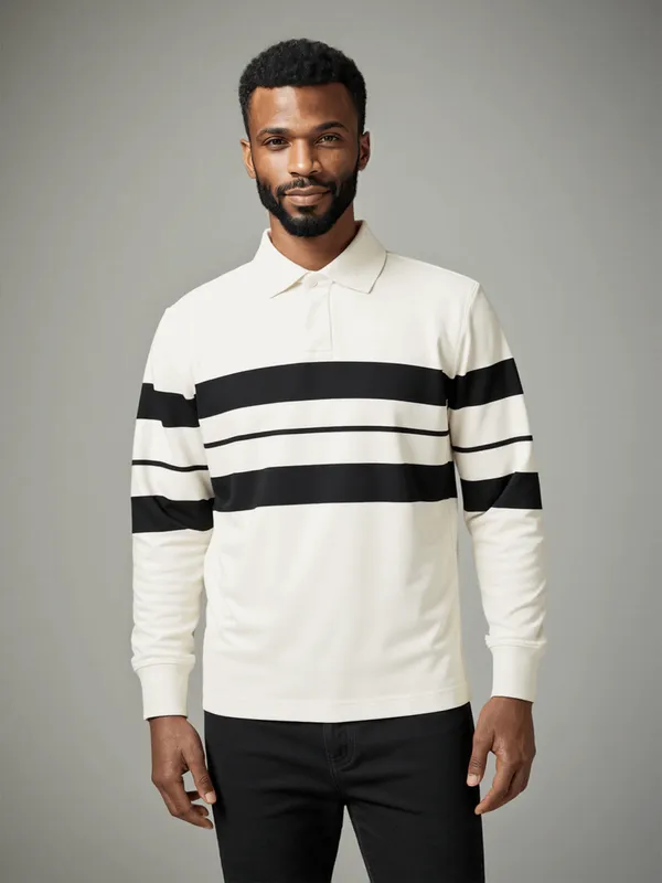 Cream_And_Black_Retro_Stripe_Rugby_Polo_T_Shirt_Jet_For_Men