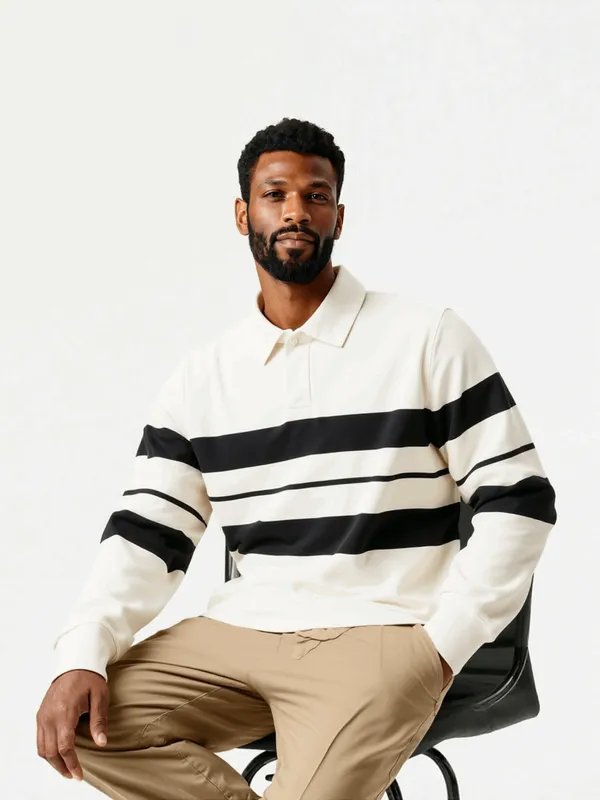 Cream_And_Black_Retro_Stripe_Rugby_Polo_T_Shirt_Jet_For_Men