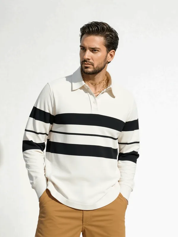 Cream_And_Black_Retro_Stripe_Rugby_Polo_T_Shirt_Jet_For_Men