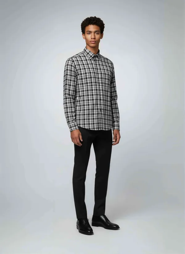 Black_Shadow_Checks_Cotton_Casual_Shirt_For_Men