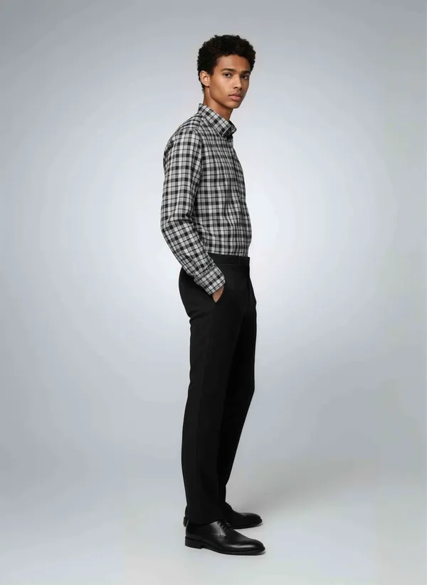 Black_Shadow_Checks_Cotton_Casual_Shirt_For_Men