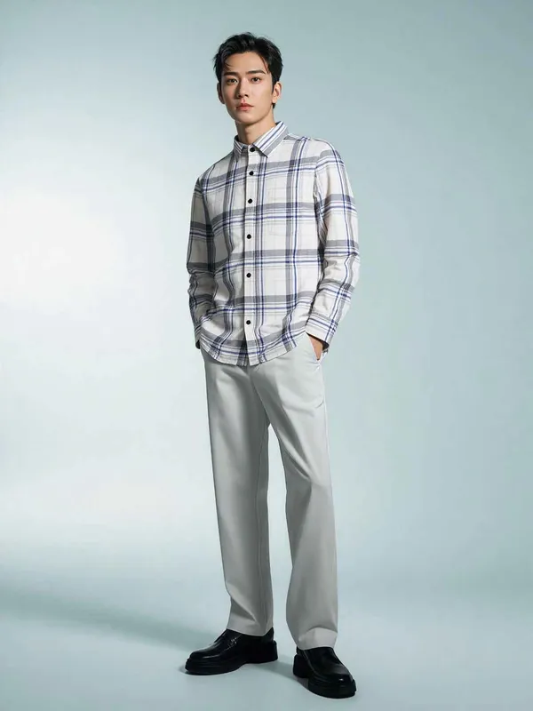 Off_White_Tartan_Check_Casual_Shirt_For_Men
