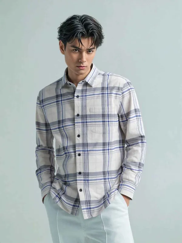 Off_White_Tartan_Check_Casual_Shirt_For_Men