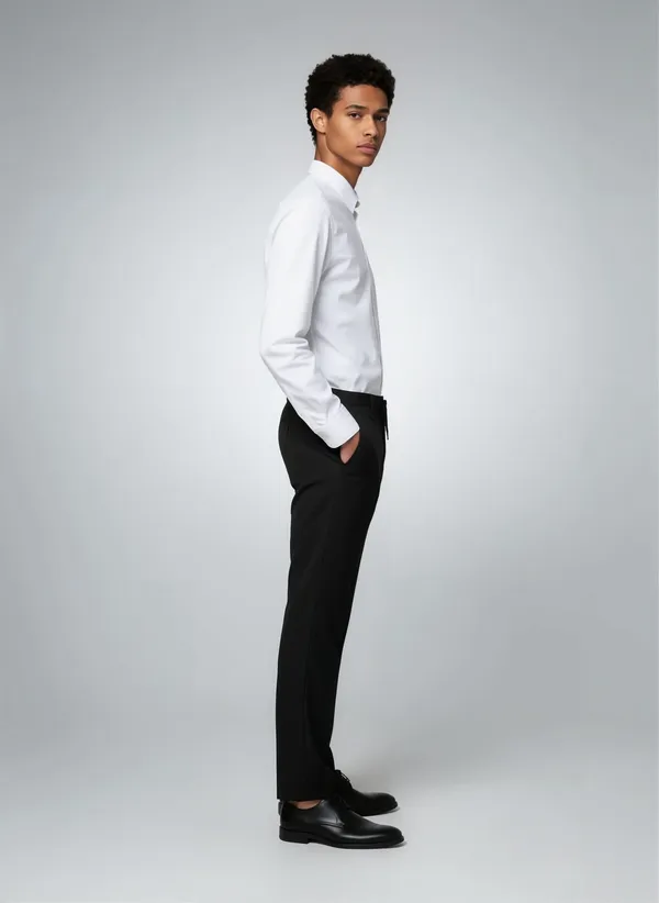 White_Supima_Cotton_Ivory_Essential_Casual_Shirt_For_Men