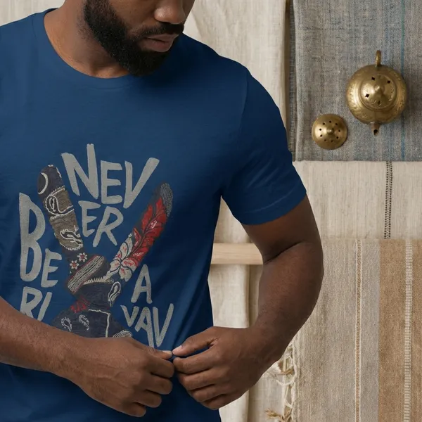 Blue_Never_Be_My_Rival_Slogan_Print_T_Shirt_For_Men