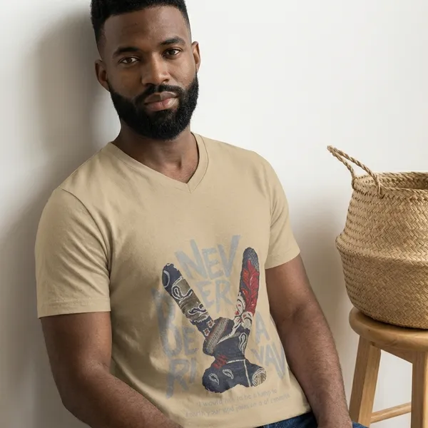 Beige_Never_Be_My_Rival_Slogan_Print_T_Shirt_For_Men