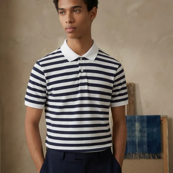 Navy_Blue_And_White_Nautic_Stripe_Polo_T_Shirt_Classic_For_Men