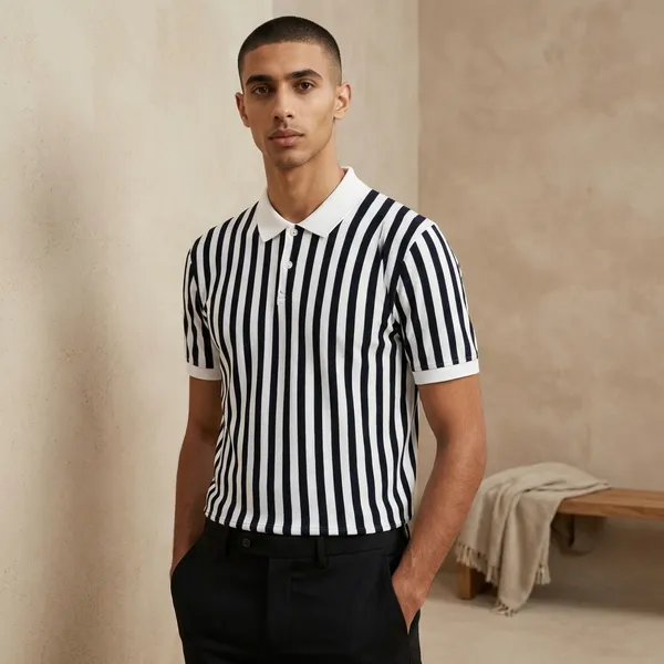 Navy_Blue_And_Ivory_Metro_Vertical_Knit_Polo_T_Shirt_Ivory_Stripes_For_Men