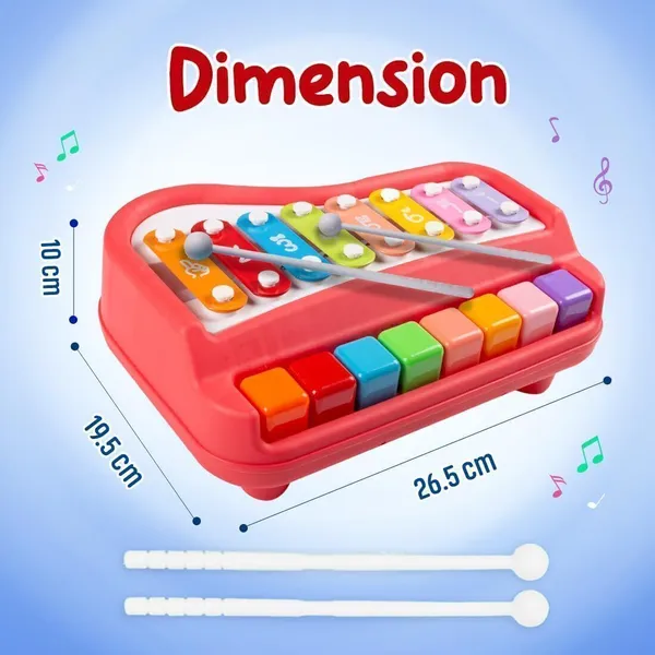 2_In_1_Piano_Xylophone_Musical_Toys_For_Kids_With_Key_Keyboard_For_Baby_Kids_Girls_Boys_-_High_Quality