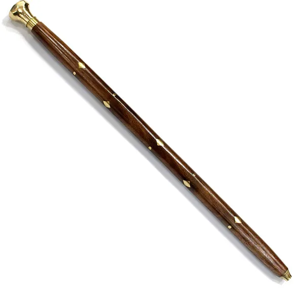 Classic_Wooden_Walking_Stick_With_Silver_Metal_Knob_Handle_24_INCH