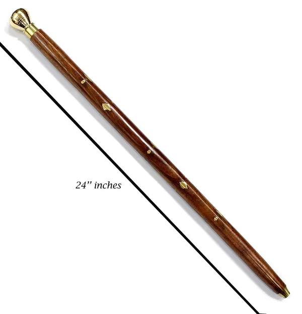 Classic_Wooden_Walking_Stick_With_Silver_Metal_Knob_Handle_24_INCH