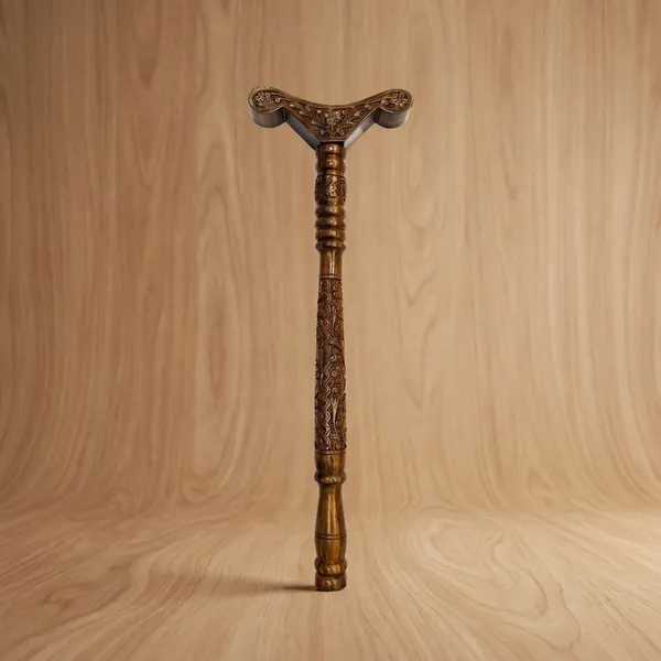 Carved_Wooden_Walking_Stick_With_Decorative_Handle