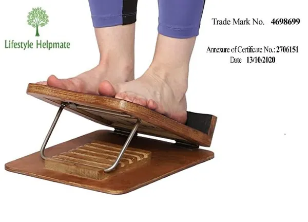 Lifestyle_Helpmate_Adjustable_Wooden_Footrest_And_Calf_Stretcher_With_Massage_Rollers