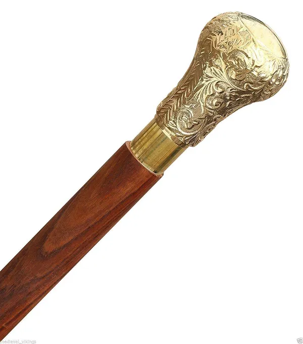 Vintage_Brass_Walking_Stick_With_Ornate_Handle