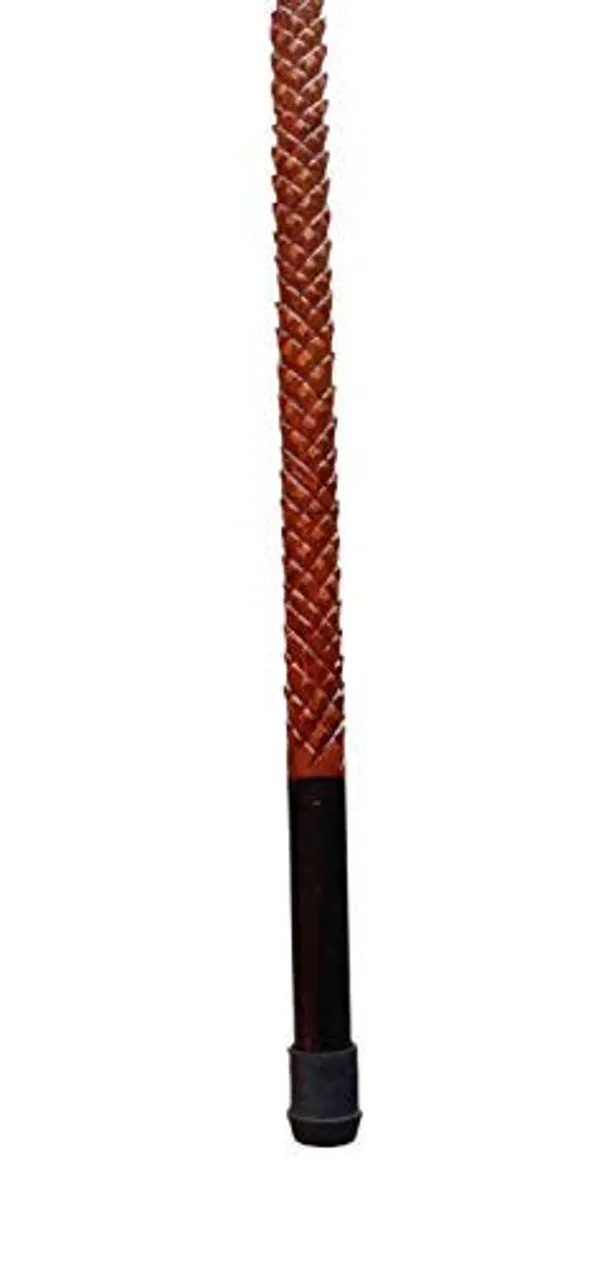 Braided_Leather_Walking_Cane_With_Ergonomic_Handle