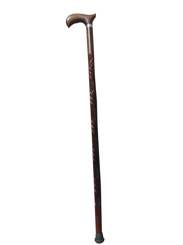 Elegant_Wooden_Walking_Stick_With_Carved_Handle