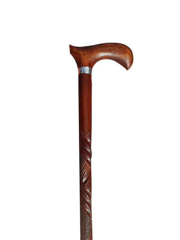 Elegant_Wooden_Walking_Stick_With_Carved_Handle