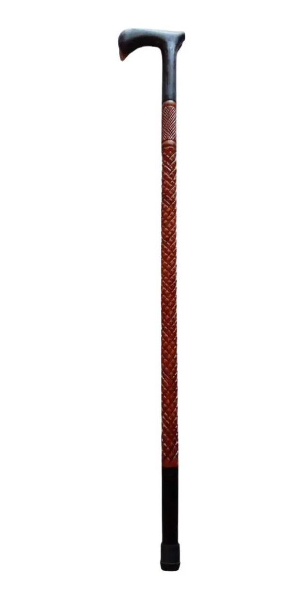 Braided_Leather_Walking_Cane_With_Ergonomic_Handle