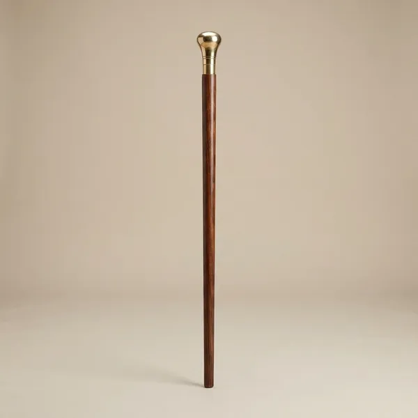 Classic_Wooden_Walking_Stick_With_Silver_Metal_Knob_Handle_24_INCH