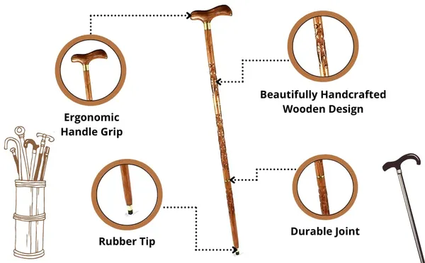 Handcrafted_Wooden_Walking_Stick_With_Ergonomic_Handle_And_Rubber_Tip