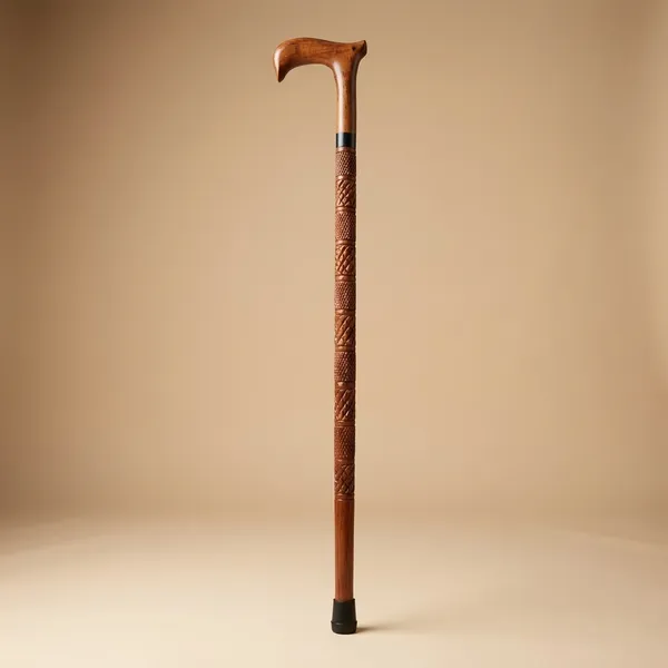 Carved_Wooden_Walking_Cane_With_Ergonomic_Handle_And_Rubber_Tip