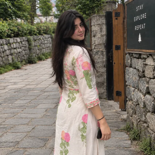 Off_White_Cotton_Multicolor_Rose_Printed_Straight_Kurta_With_White_Palazzo_Set