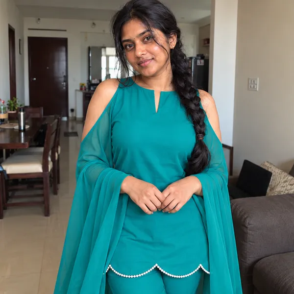 Rama_Green_Viscose_Rayon_Cold_Shoulder_Straight_Kurta_With_Pearl_Lace_Hem_And_Pant_Set