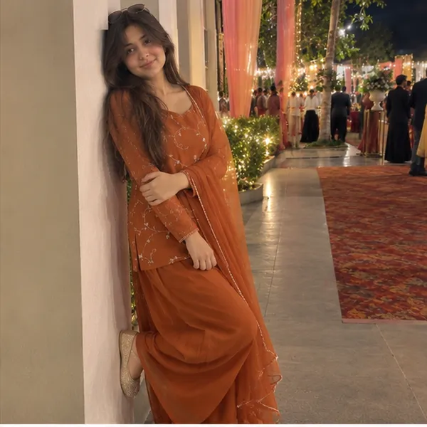Rust_Orange_Georgette_Floral_Embroidered_Straight_Kurta_With_Wide_Leg_Palazzo_And_Dupatta_Set