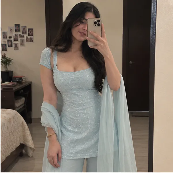 Sky_Blue_Georgette_Chikankari_Embroidered_Kurta_With_Fitted_Pant_And_Dupatta_Set