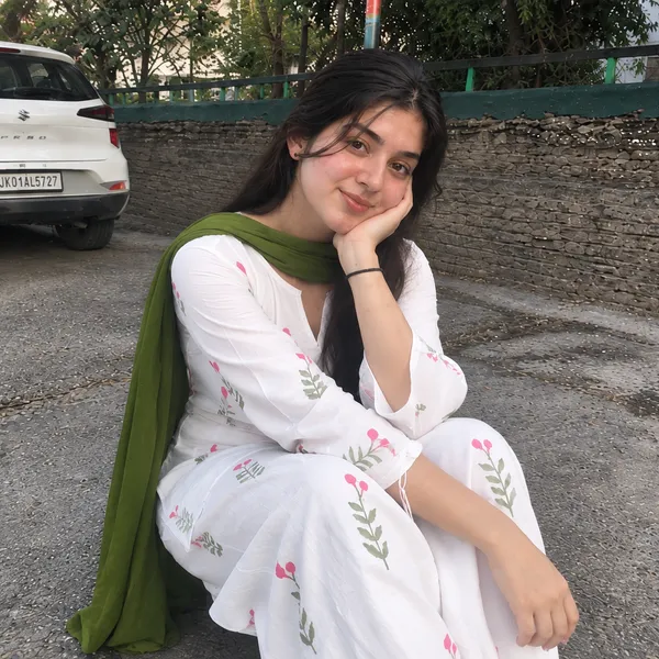 White_Cotton_Scatter_Floral_Print_Straight_Kurta_With_Palazzo_And_Olive_Green_Dupatta_Set