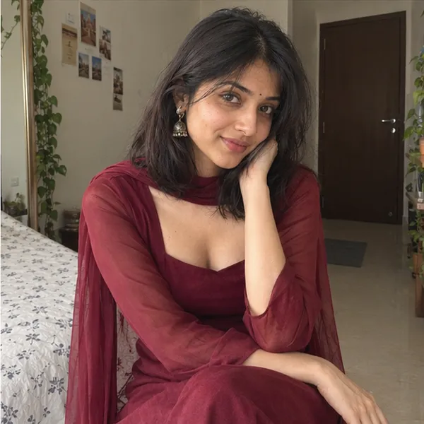 Wine_Red_Square_Neck_Straight_Kurta_With_Sheer_Net_Sleeves_And_Dupatta_Set
