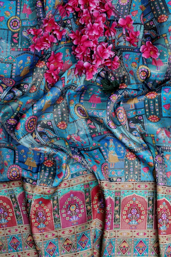 Pure_Viscose_Dolla_Jacquard_Ethnic_Scenic_Position_Print_Fabric_With_Ornamental_Border