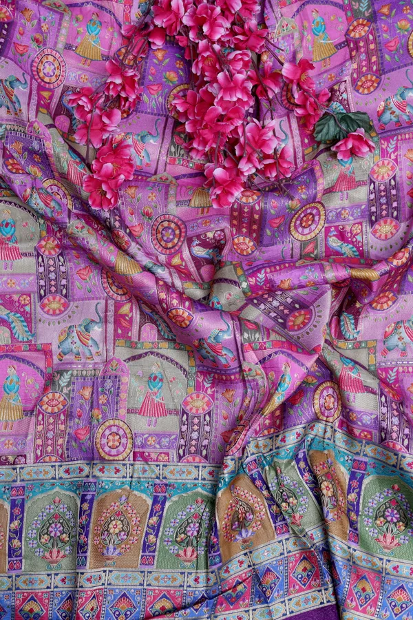 Pure_Viscose_Dolla_Jacquard_Ethnic_Scenic_Position_Print_Fabric_With_Ornamental_Border