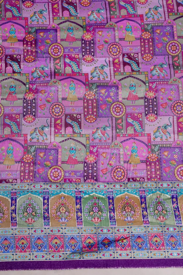 Pure_Viscose_Dolla_Jacquard_Ethnic_Scenic_Position_Print_Fabric_With_Ornamental_Border