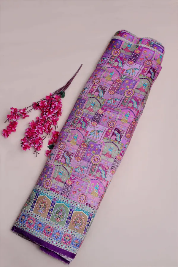 Pure_Viscose_Dolla_Jacquard_Ethnic_Scenic_Position_Print_Fabric_With_Ornamental_Border