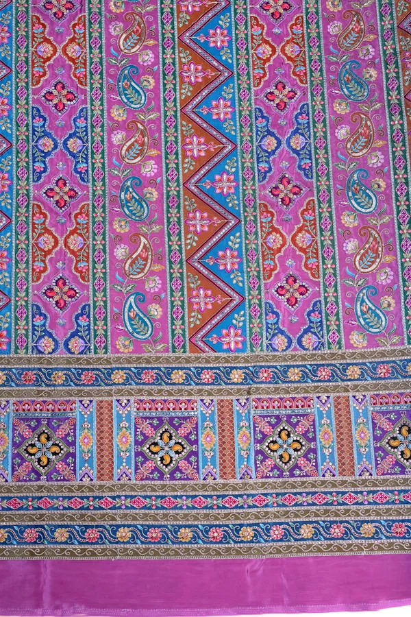 Natural_Crepe_Lavender_Pink_Geometric_Ethnic_Placement_Print_Fabric_With_Paisley_Ornamental_Border
