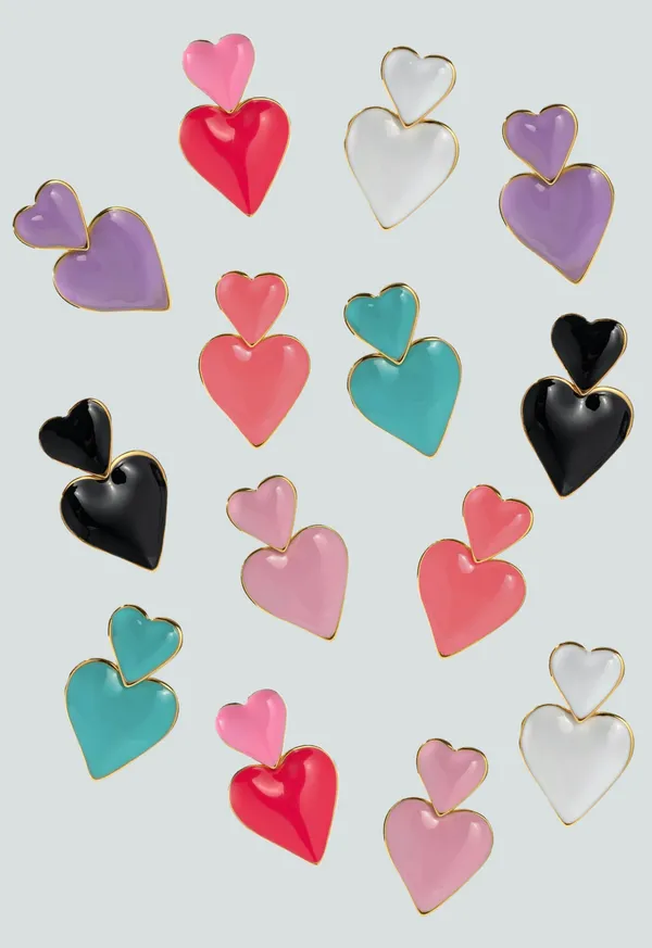Fallon_Double_Heart_Earrings_Black