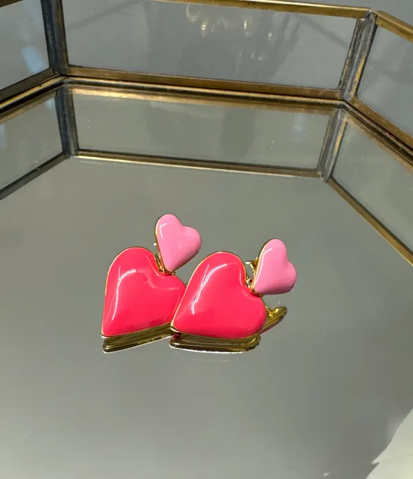 Fallon_Double_Heart_Earrings_Two_Tone_Pink