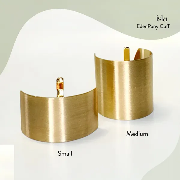 Isla_Matte_Pony_Cuff_|Gold_|_Small