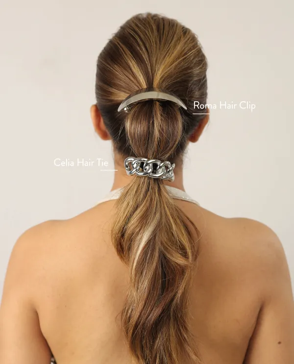 Roma_Hair_Clip_Silver
