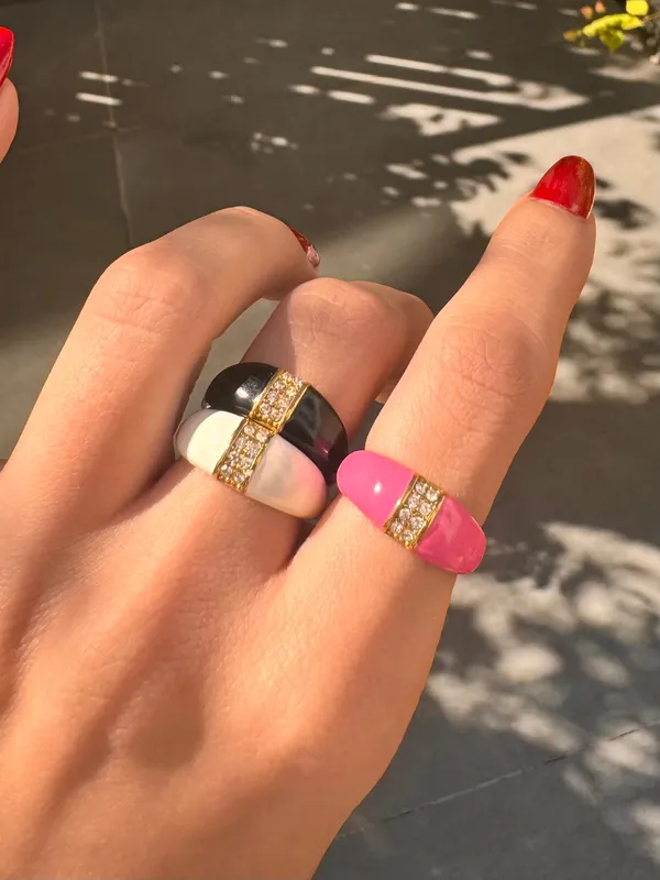 Enamel_Dome_Ring_White