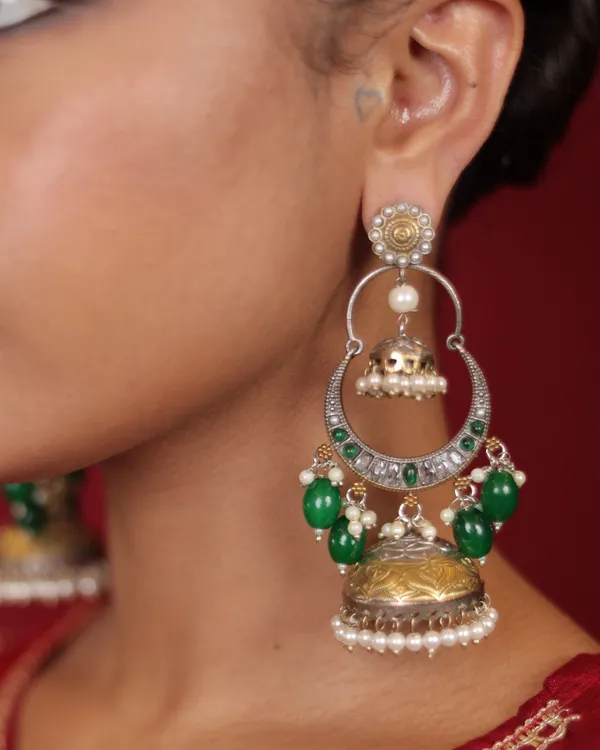 Ruhani_Jhumka_Green