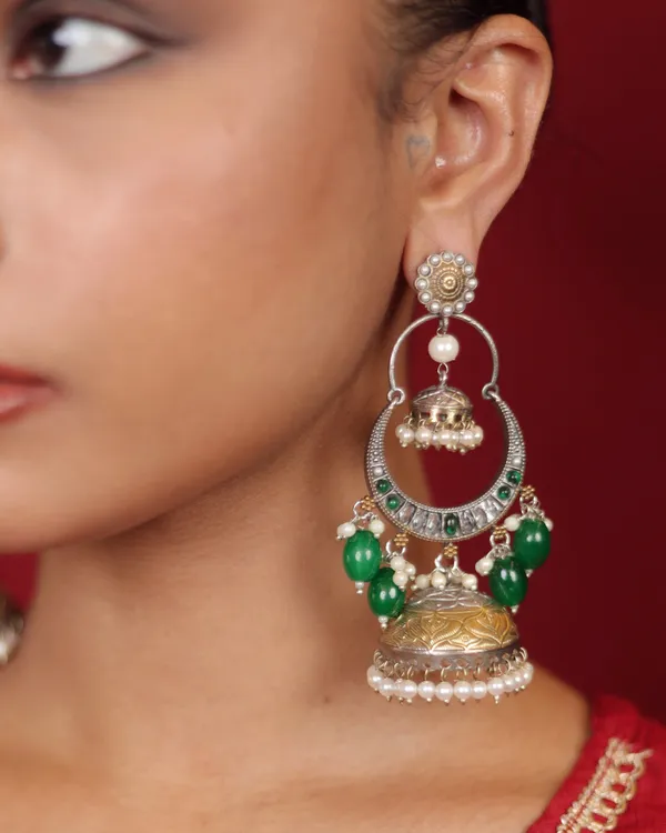 Ruhani_Jhumka_Green