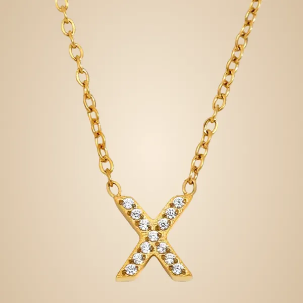 Dainty_Initial_Necklace_Gold_X