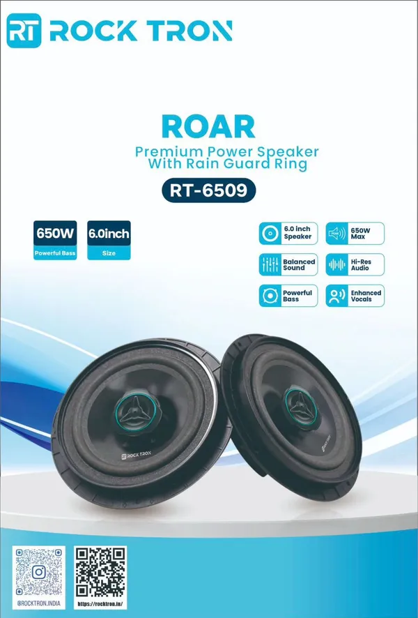 Rock_Tron_Roar_Rt_6509_Premium_Power_Speaker_6.5_Inch_650W_Max_With_Rain_Guard_Ring