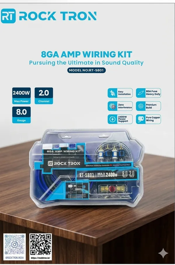 Rock_Tron_8Ga_Amp_Wiring_Kit_2400W_Max_Power,_Pure_Copper_Wiring_Model_Rt_5801