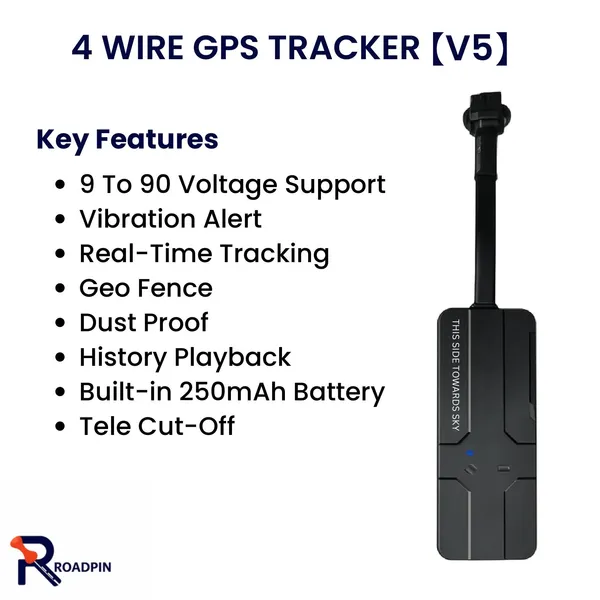 Roadpin_4_Wire_Gps_Vehicle_Tracker_V5_Realtime_Tracking_Device_For_Cars,_Bikes,_Trucks_And_Buses